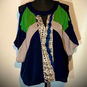 Cold shoulder women's blouse